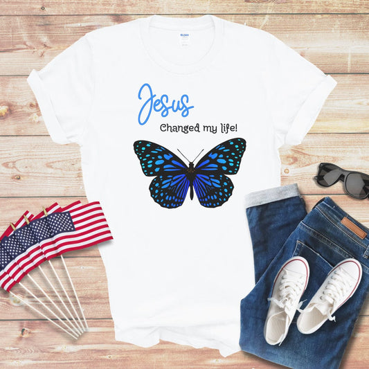 Jesus Changed My Life 3 Unisex Softstyle T-Shirt