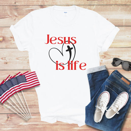 Jesus is Life 3 Unisex Softstyle T-Shirt