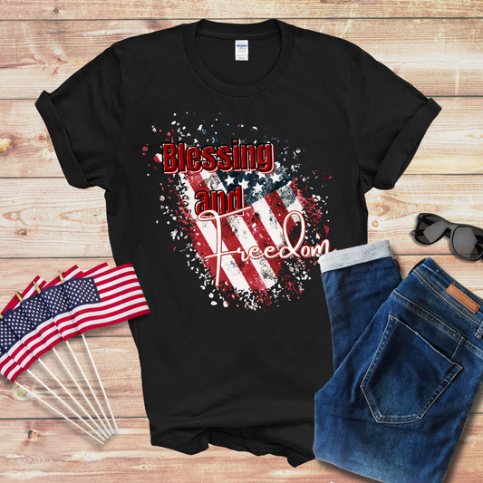 Blessing and Freedom Unisex Softstyle T-Shirt