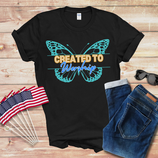 Created to Worship 1 Unisex Softstyle T-Shirt