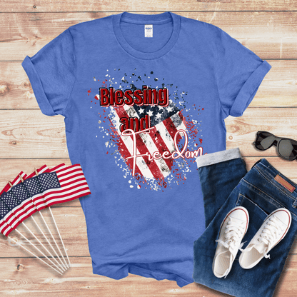 Blessing and Freedom Unisex Softstyle T-Shirt