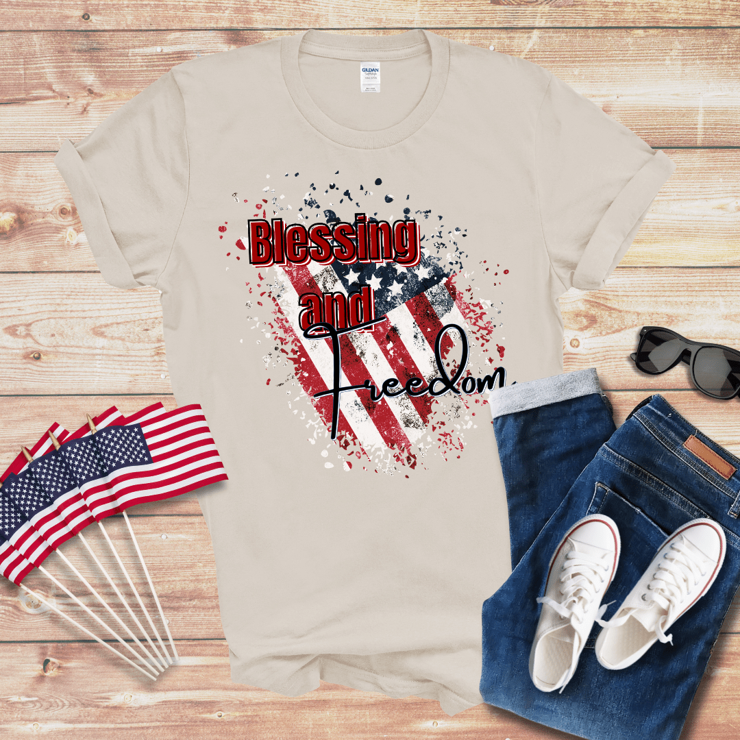 Blessing and Freedom Unisex Softstyle T-Shirt