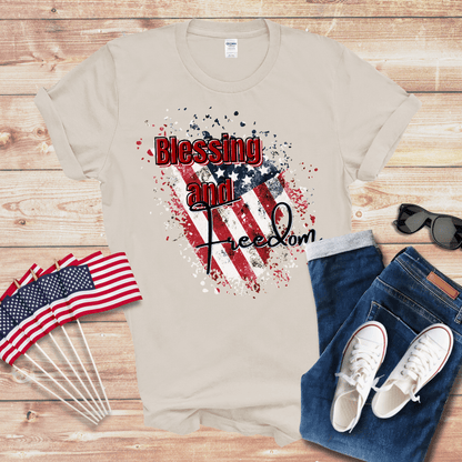 Blessing and Freedom Unisex Softstyle T-Shirt