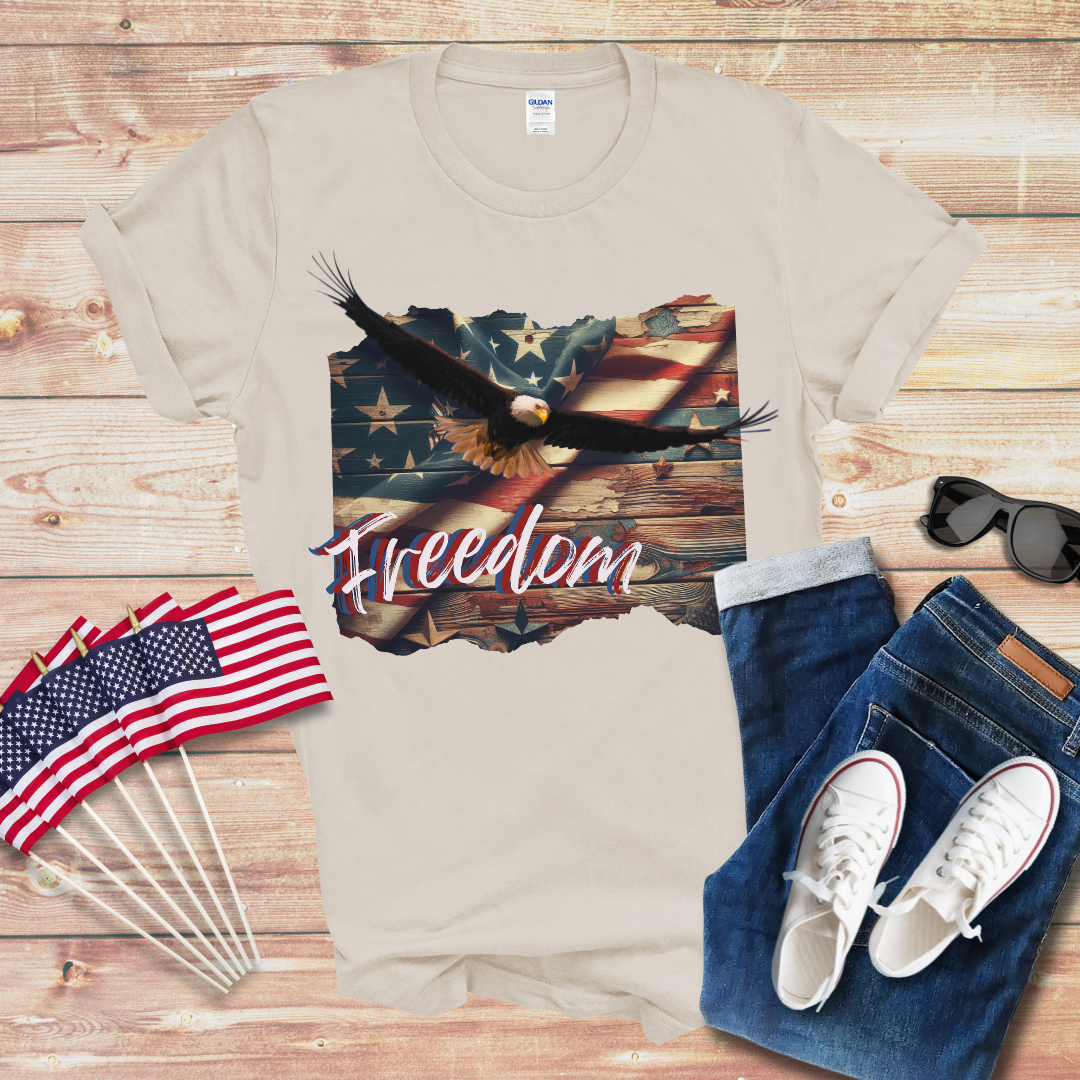 Freedom Eagle 1 Unisex Softstyle T-Shirt