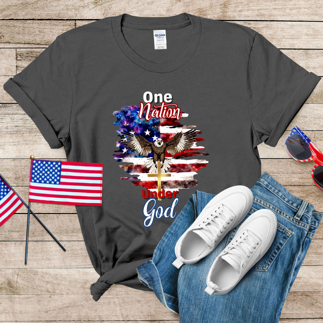 One Nation Under God 1 Unisex Softstyle T-Shirt