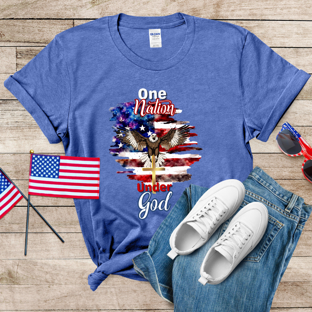 One Nation Under God 1 Unisex Softstyle T-Shirt