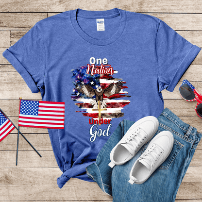 One Nation Under God 1 Unisex Softstyle T-Shirt