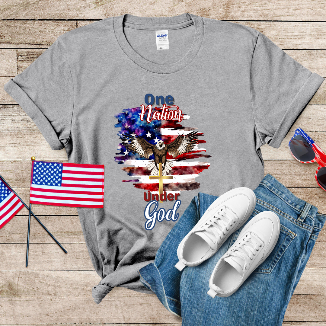 One Nation Under God 1 Unisex Softstyle T-Shirt