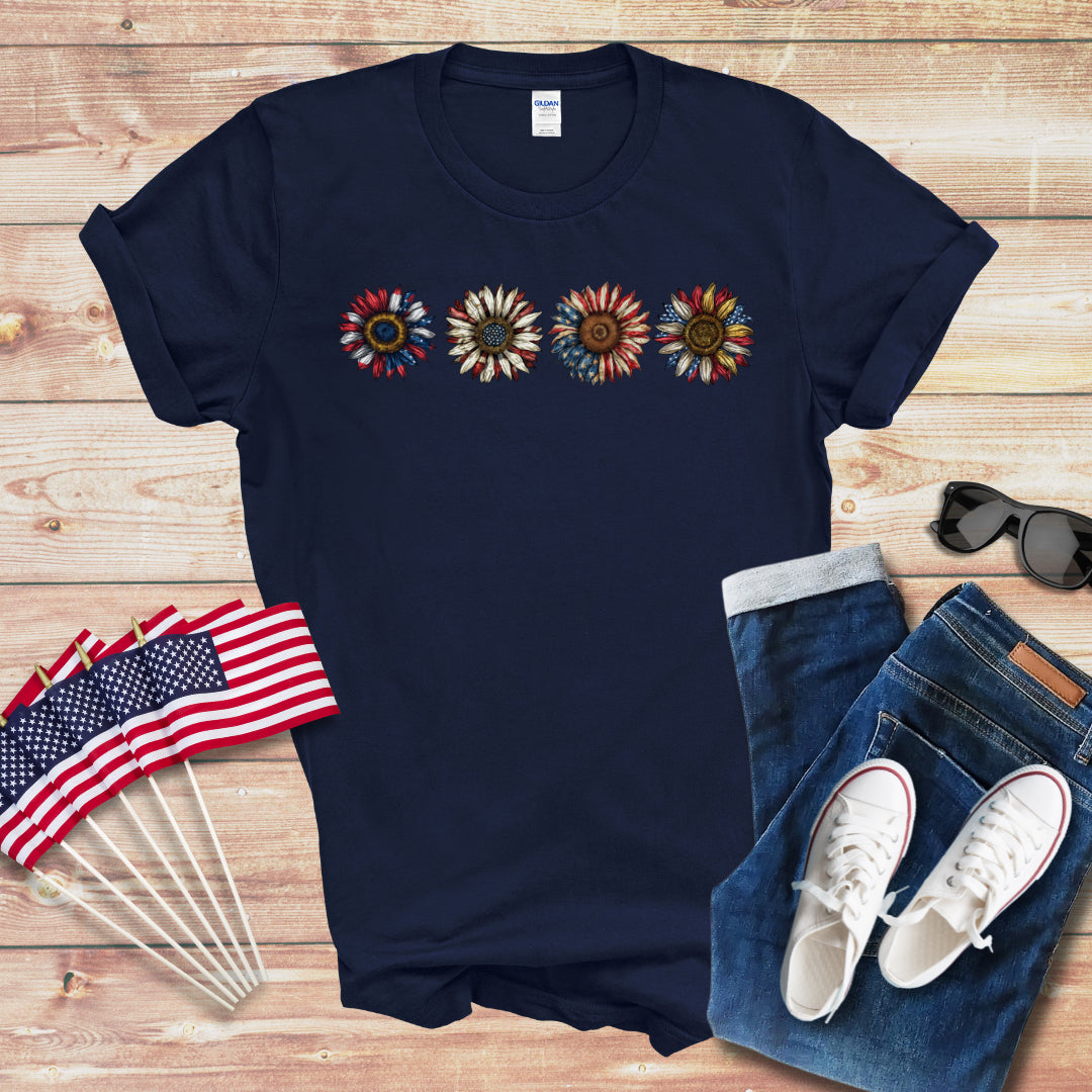 4 American Daisies Unisex Softstyle T-Shirt