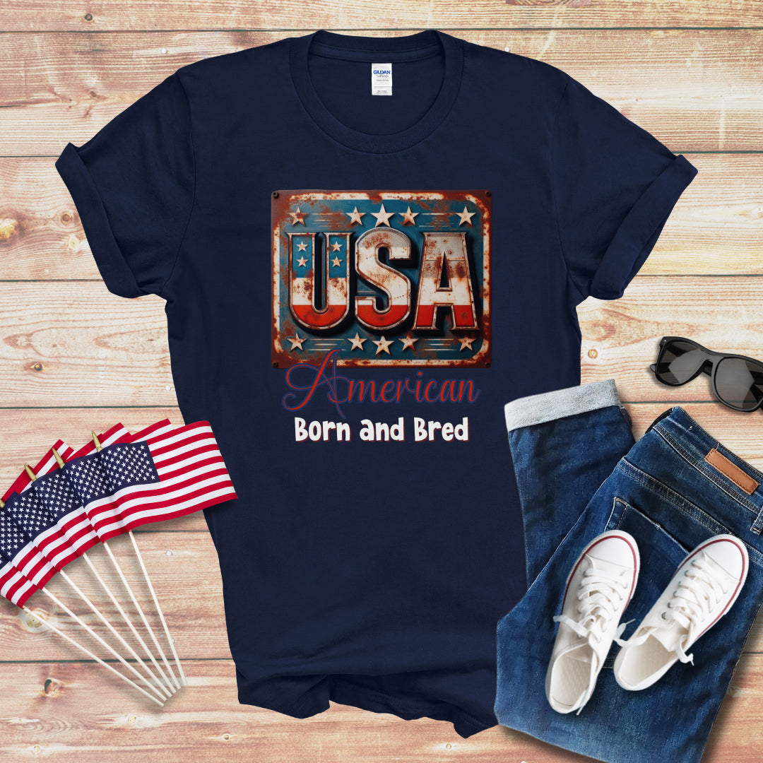 American Born and Bred 1 Unisex Softstyle T-Shirt