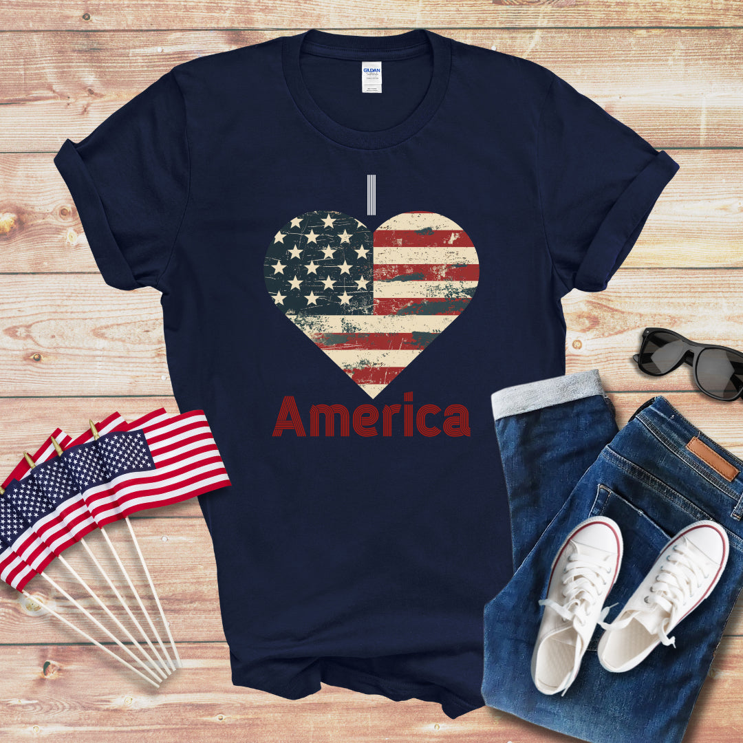 I Love America 1 Unisex Softstyle T-Shirt