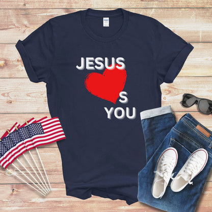 Jesus Hearts You Unisex Softstyle T-Shirt