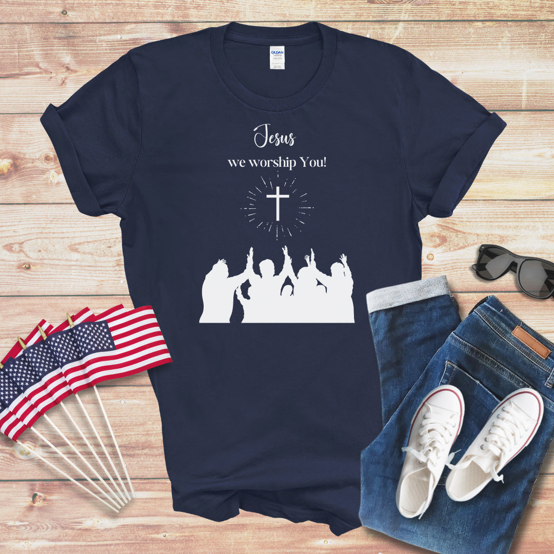 Jesus We Worship You Unisex Softstyle T-Shirt