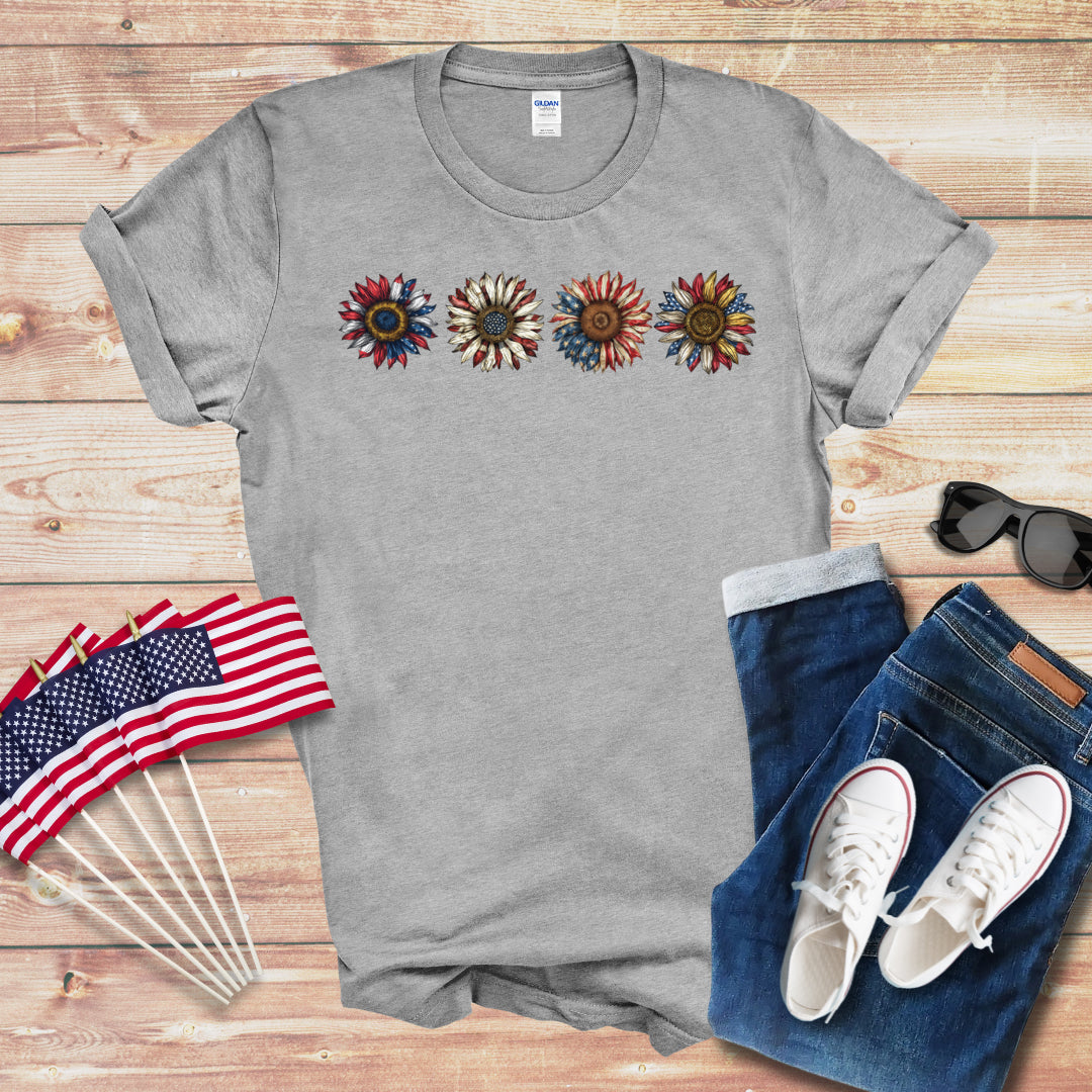 4 American Daisies Unisex Softstyle T-Shirt