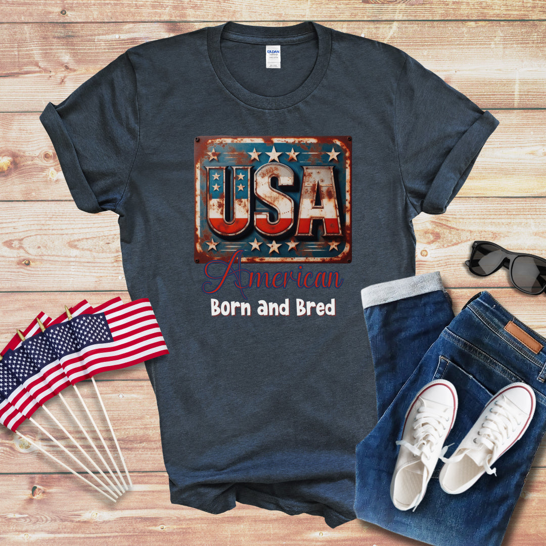 American Born and Bred 1 Unisex Softstyle T-Shirt