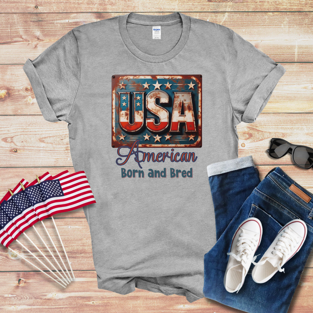 American Born and Bred 1 Unisex Softstyle T-Shirt