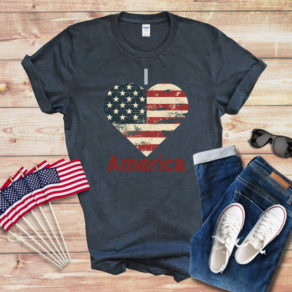 I Love America 1 Unisex Softstyle T-Shirt