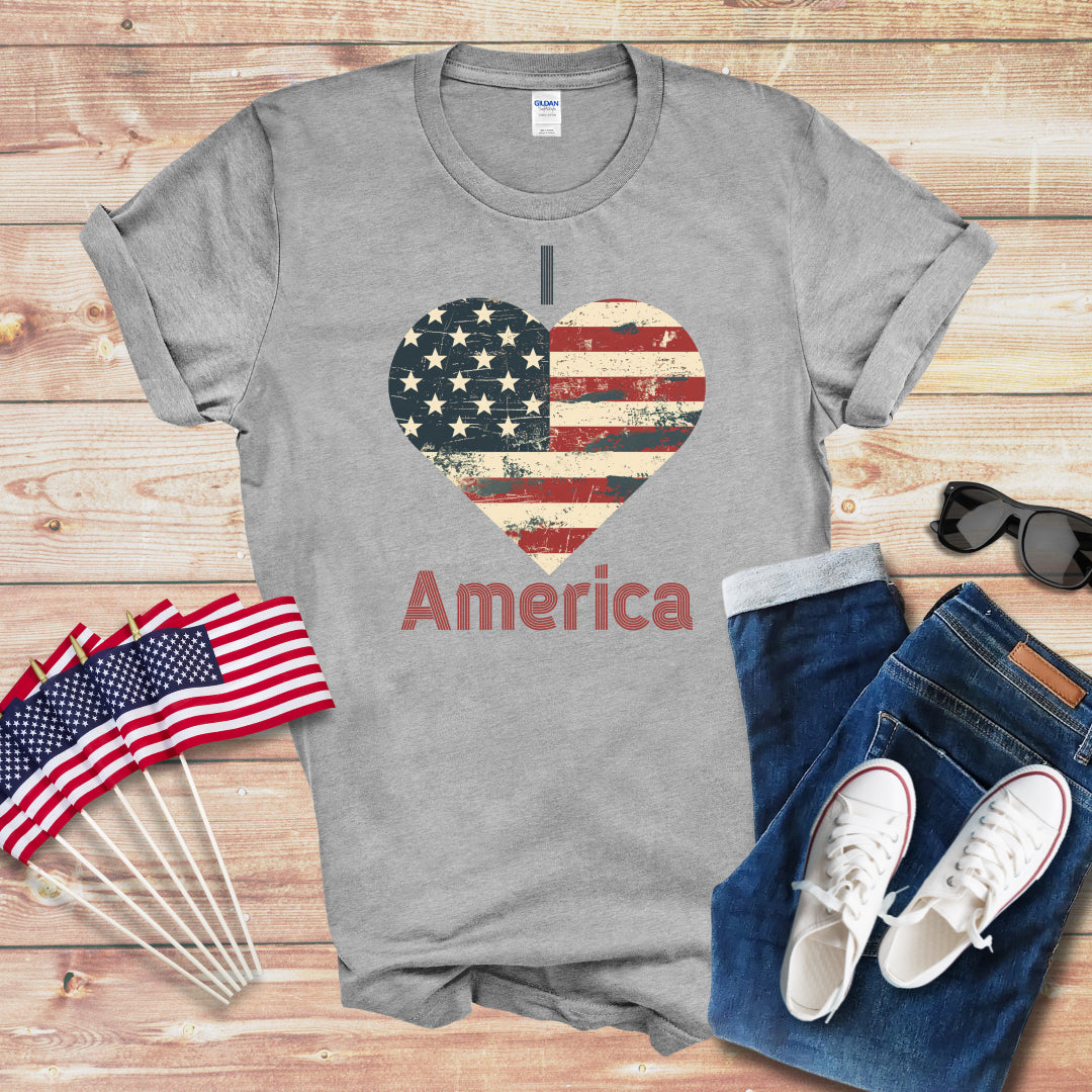 I Love America 1 Unisex Softstyle T-Shirt