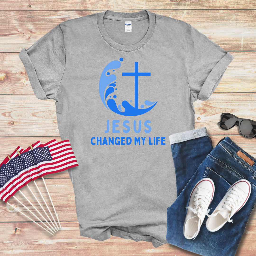 Jesus Changed My Life 1 Unisex Softstyle T-Shirt