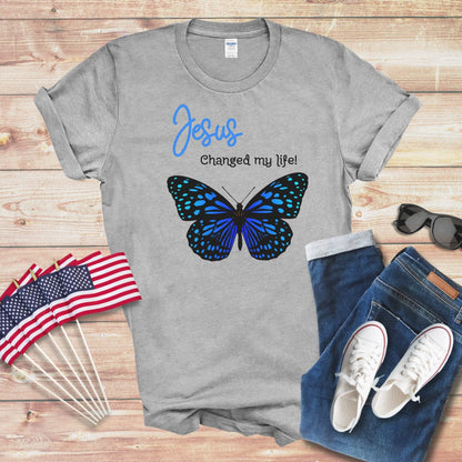 Jesus Changed My Life 3 Unisex Softstyle T-Shirt