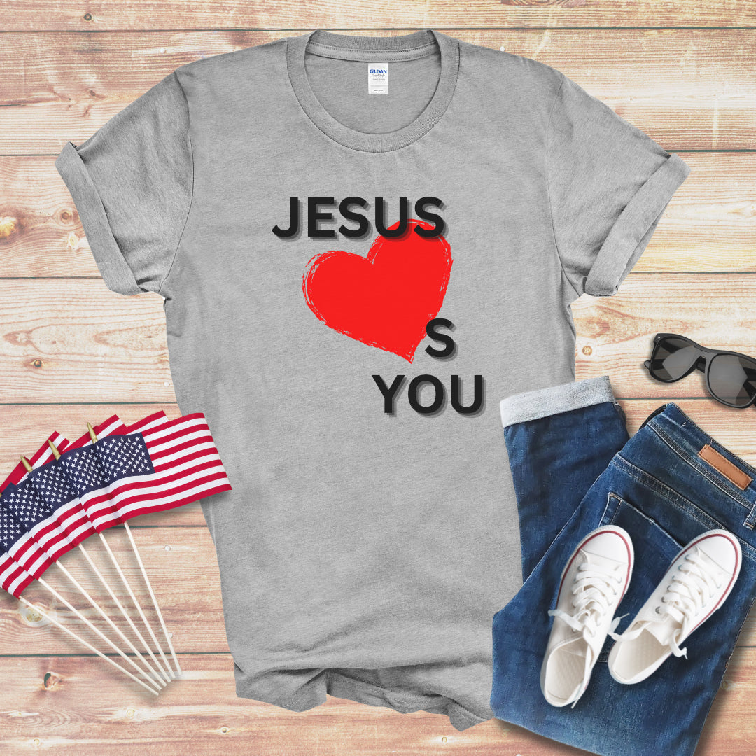 Jesus Hearts You Unisex Softstyle T-Shirt