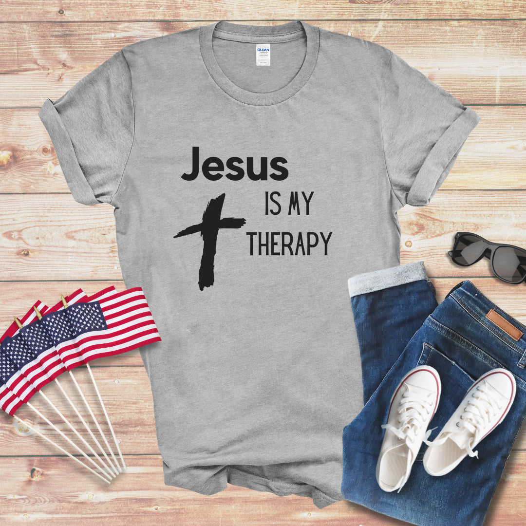 Jesus is My Therapy Unisex Softstyle T-Shirt