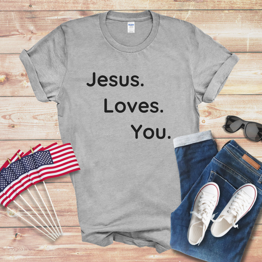 Jesus Loves You 1 Unisex Softstyle T-Shirt