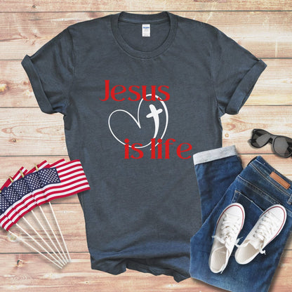 Jesus is Life 3 Unisex Softstyle T-Shirt