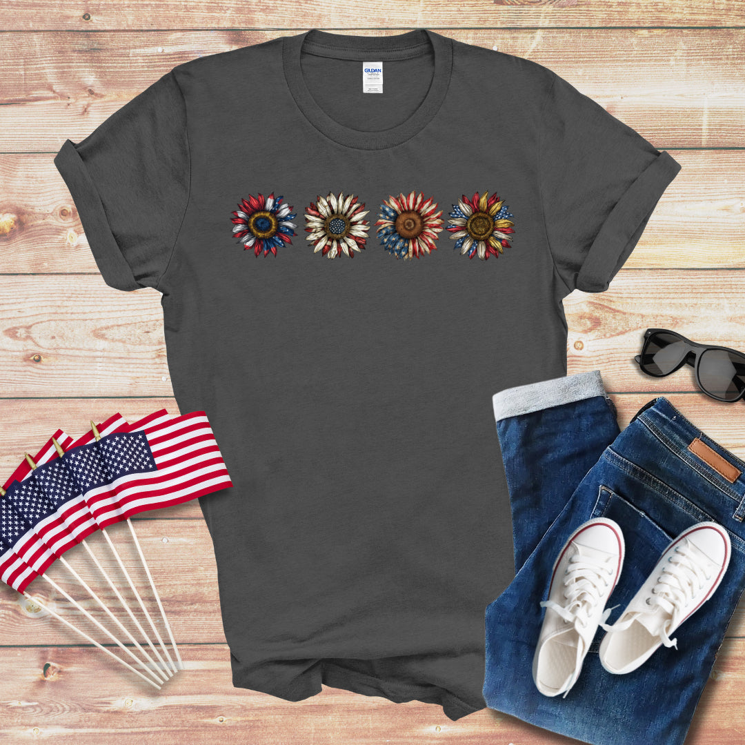 4 American Daisies Unisex Softstyle T-Shirt