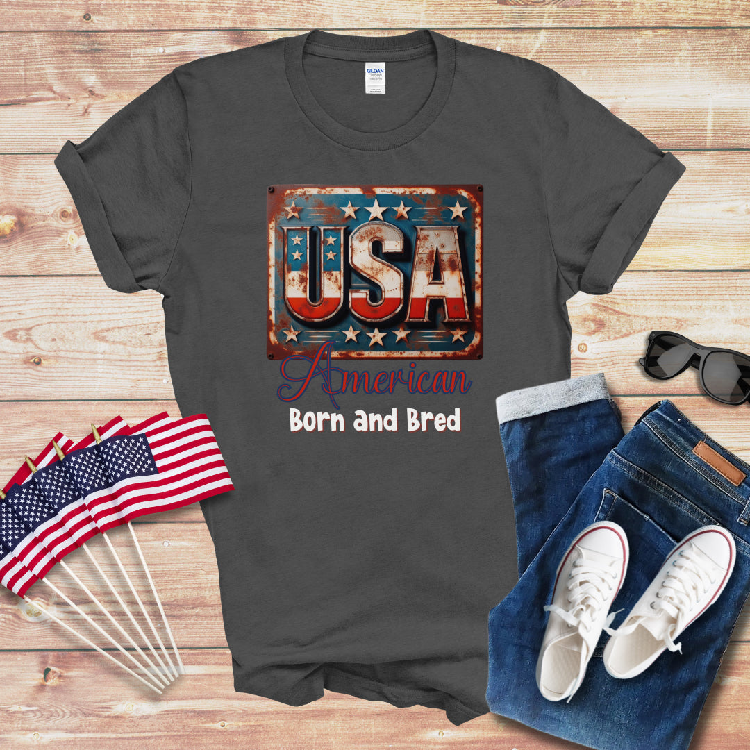 American Born and Bred 1 Unisex Softstyle T-Shirt