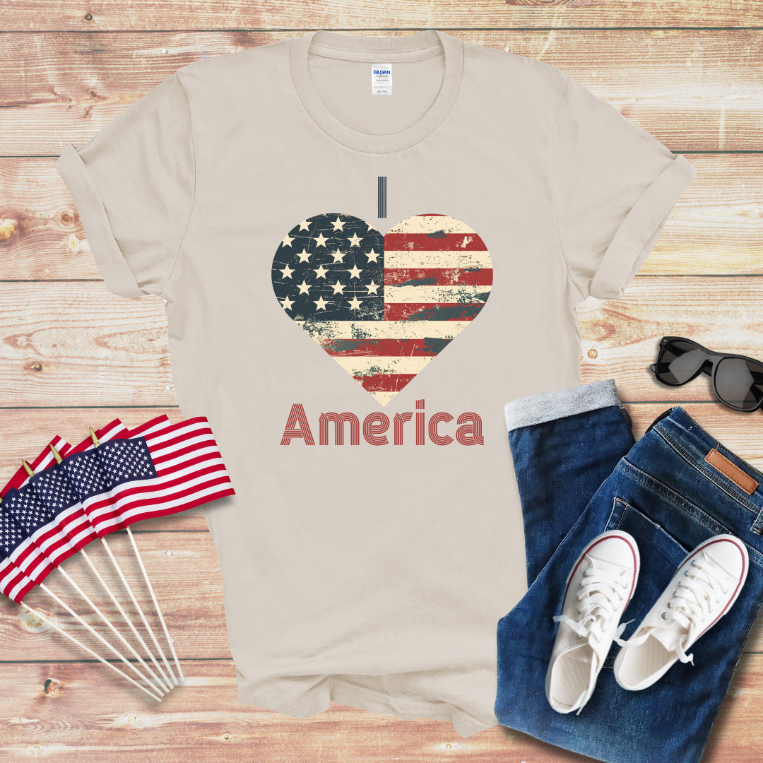 I Love America 1 Unisex Softstyle T-Shirt