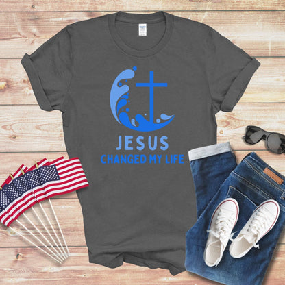 Jesus Changed My Life 1 Unisex Softstyle T-Shirt