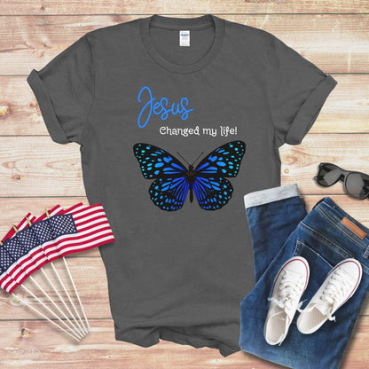 Jesus Changed My Life 3 Unisex Softstyle T-Shirt