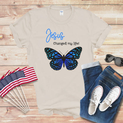 Jesus Changed My Life 3 Unisex Softstyle T-Shirt