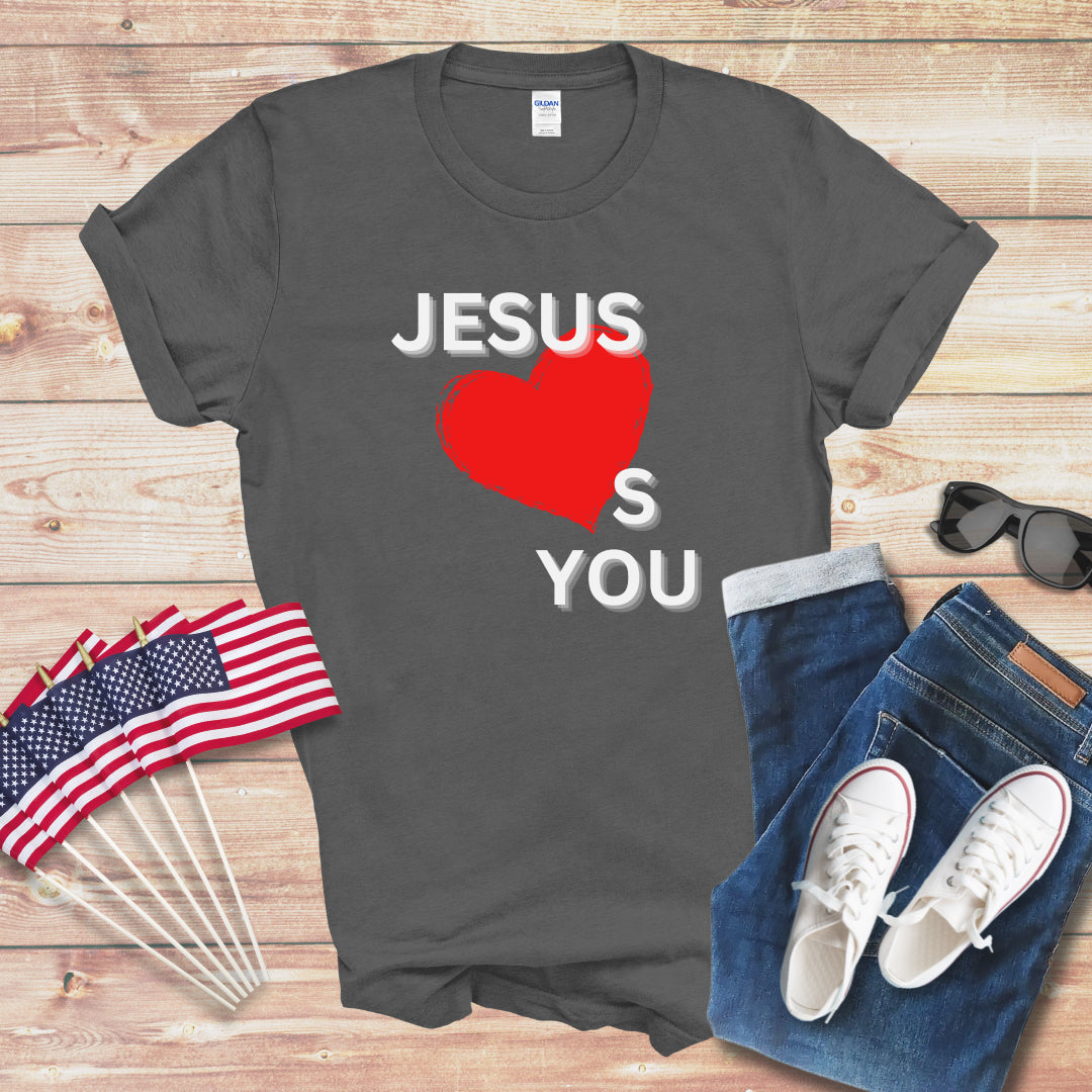 Jesus Hearts You Unisex Softstyle T-Shirt