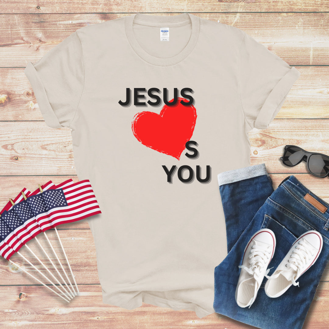 Jesus Hearts You Unisex Softstyle T-Shirt