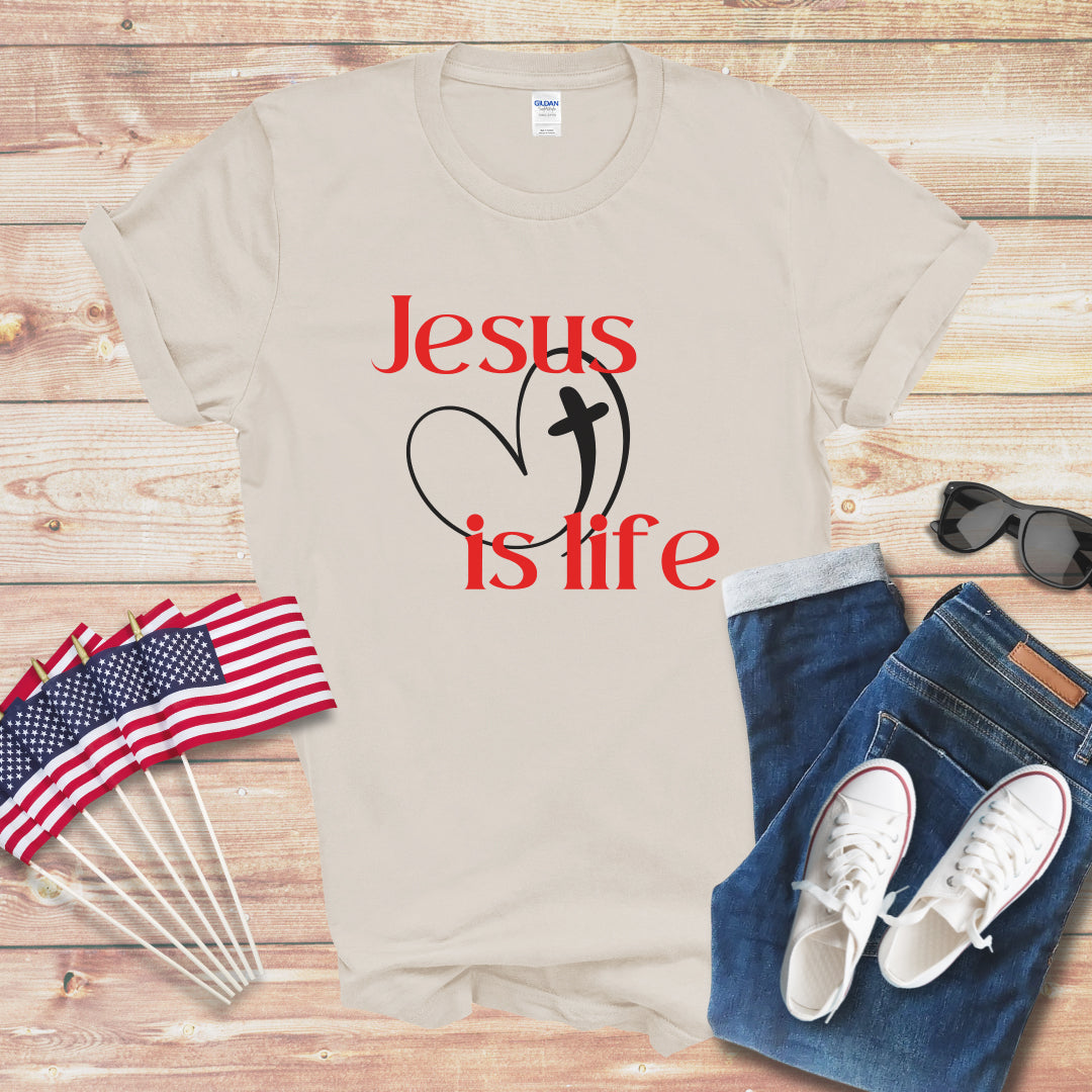 Jesus is Life 3 Unisex Softstyle T-Shirt