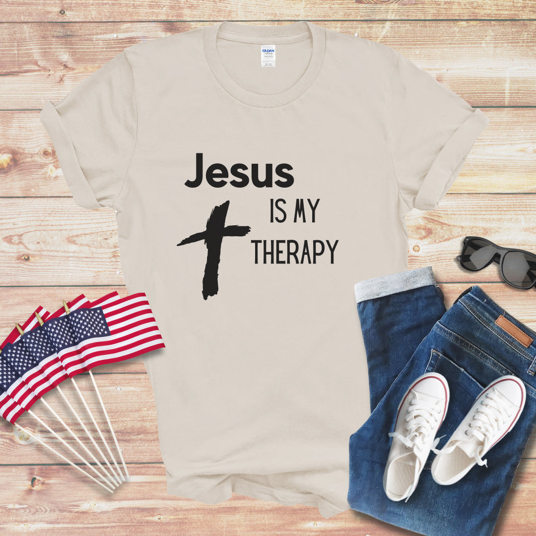 Jesus is My Therapy Unisex Softstyle T-Shirt