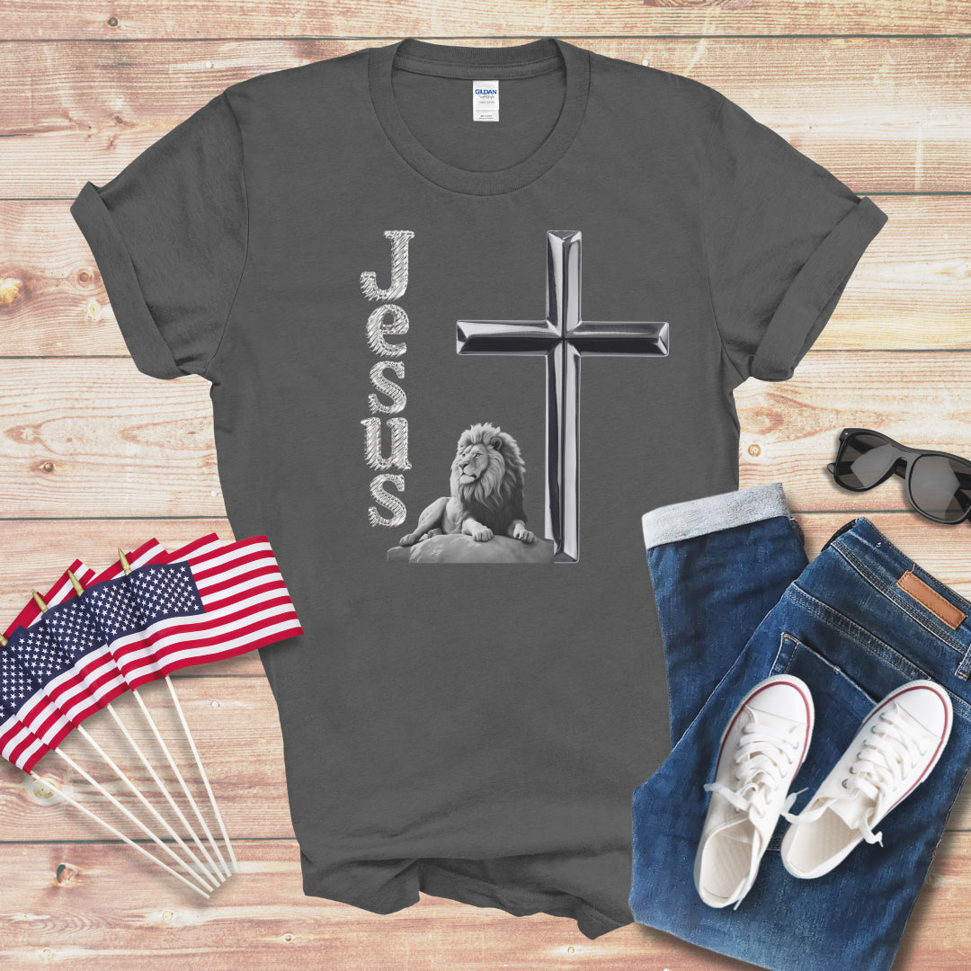 Jesus w/Lion 1 Unisex Softstyle T-Shirt