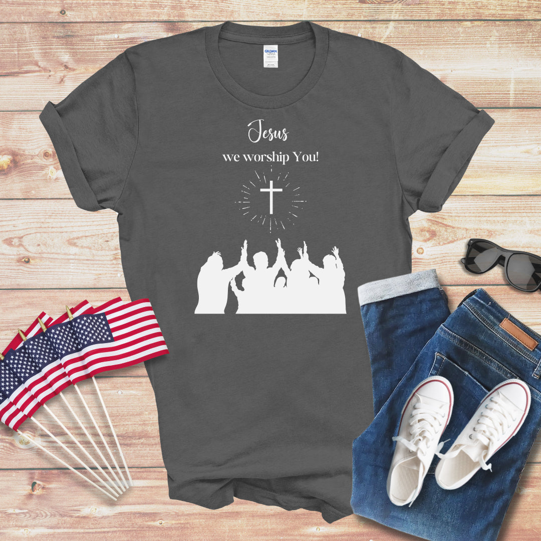 Jesus We Worship You Unisex Softstyle T-Shirt