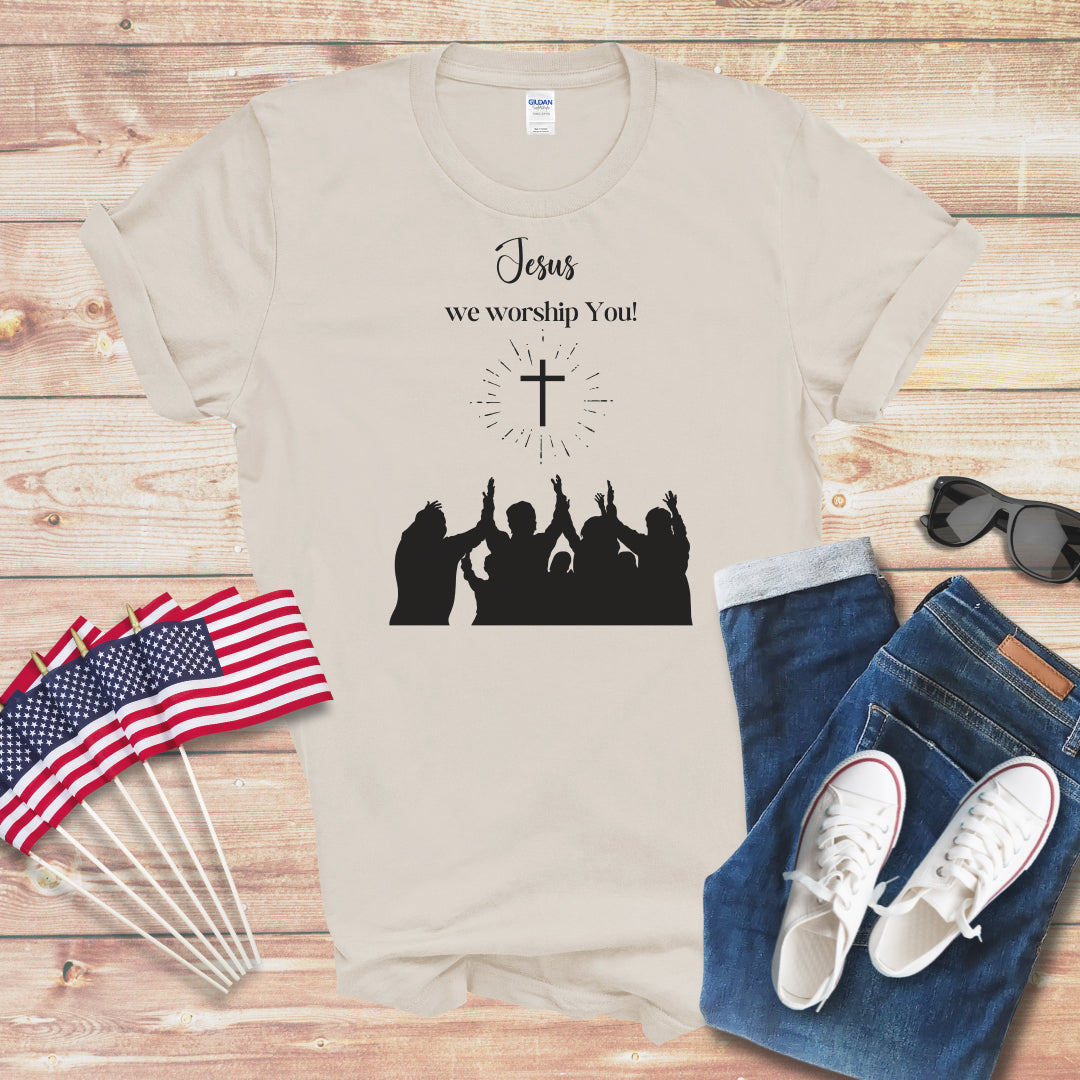 Jesus We Worship You Unisex Softstyle T-Shirt