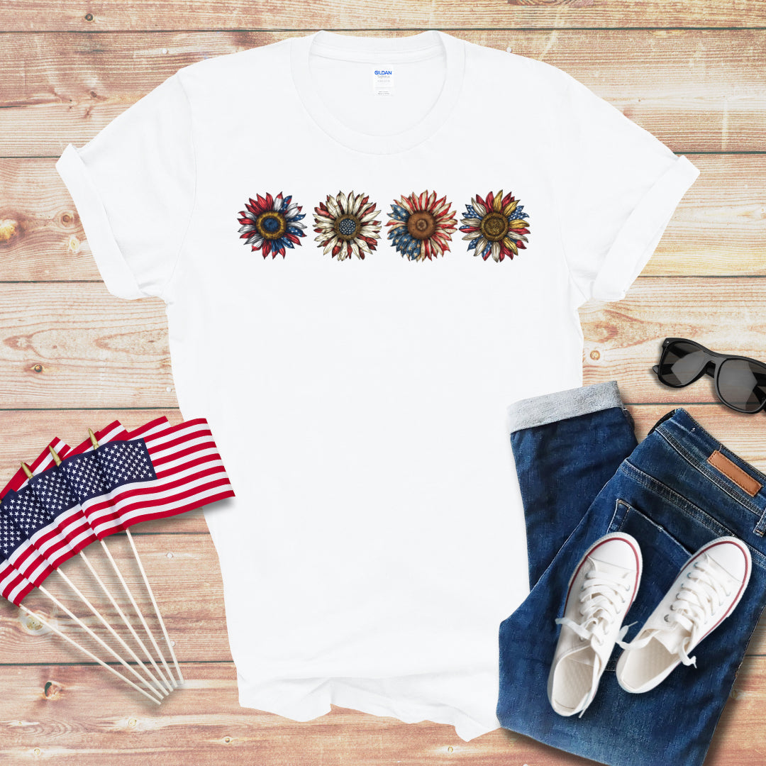 4 American Daisies Unisex Softstyle T-Shirt