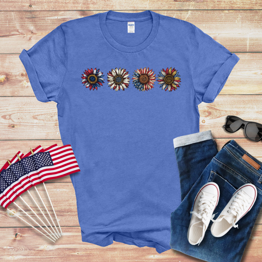 4 American Daisies Unisex Softstyle T-Shirt