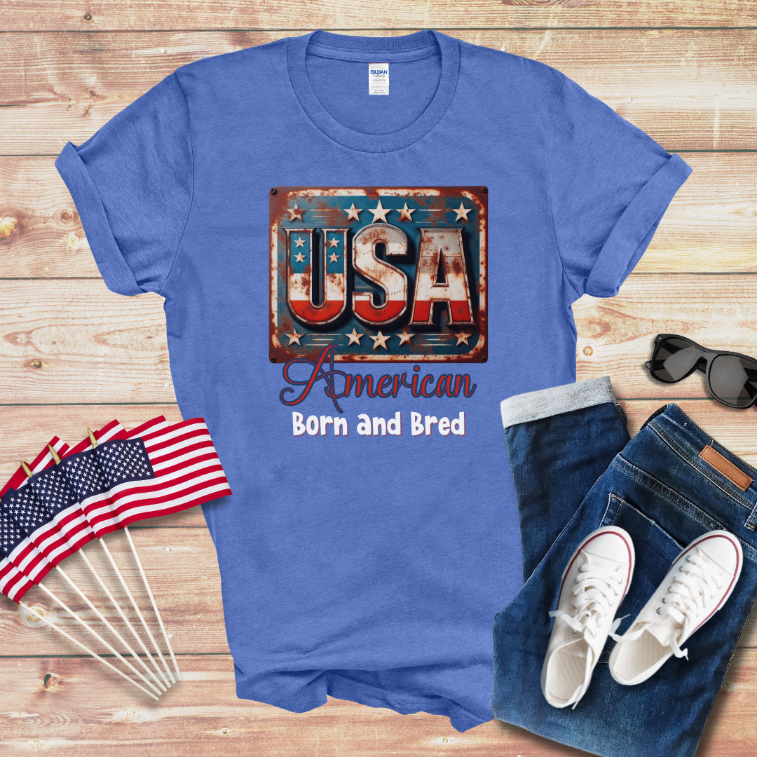 American Born and Bred 1 Unisex Softstyle T-Shirt