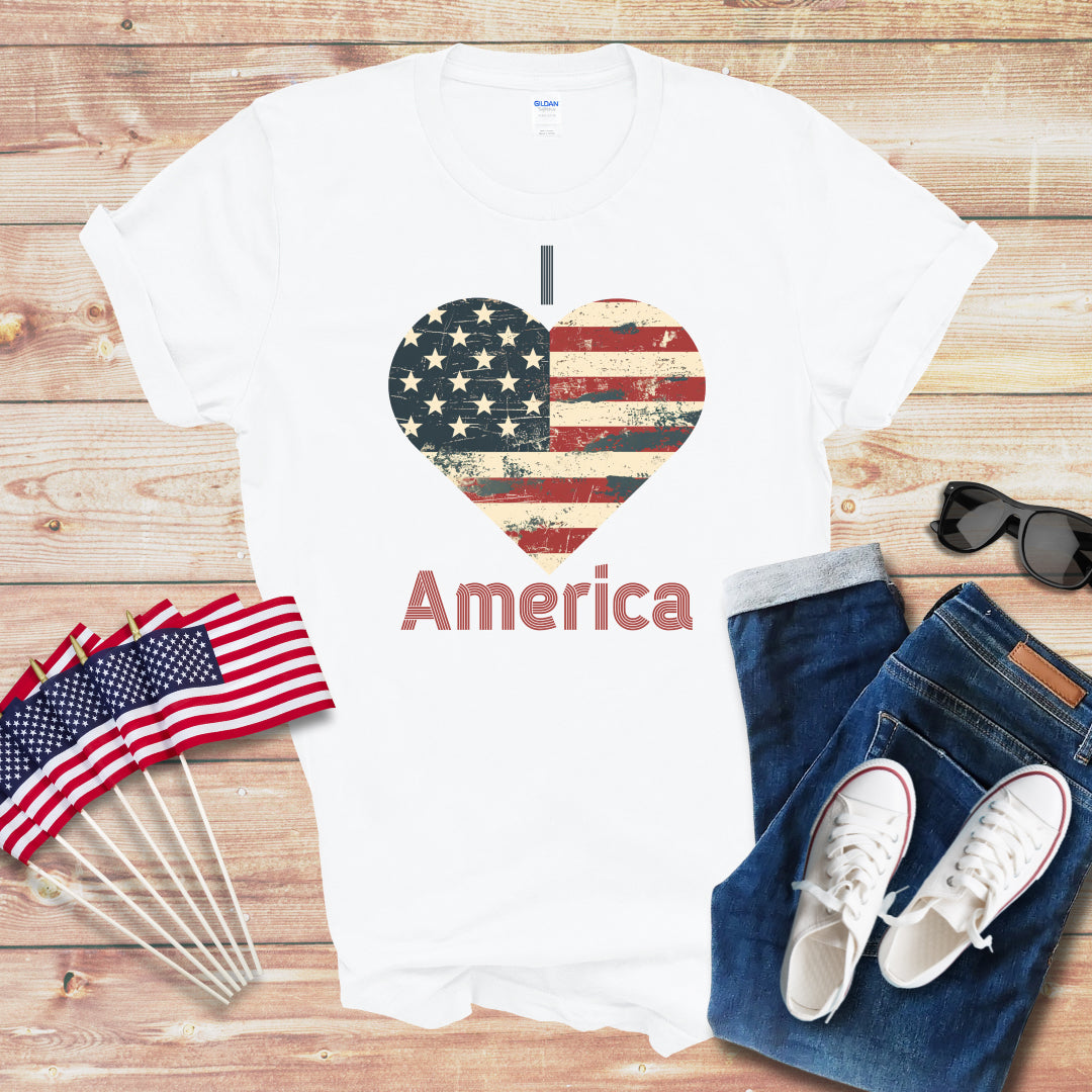 I Love America 1 Unisex Softstyle T-Shirt