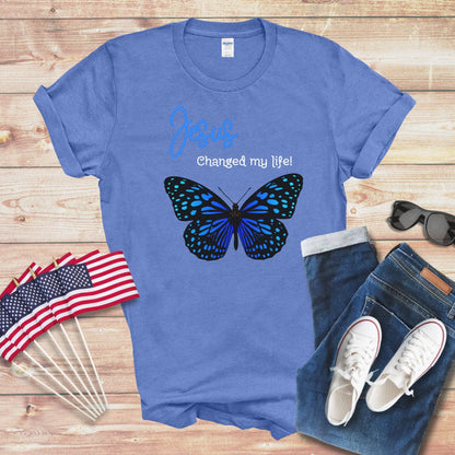 Jesus Changed My Life 3 Unisex Softstyle T-Shirt