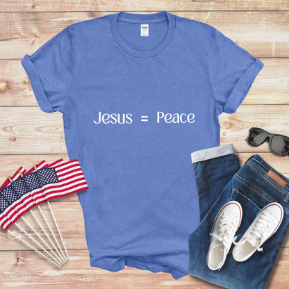 Jesus equals Peace Unisex Softstyle T-Shirt