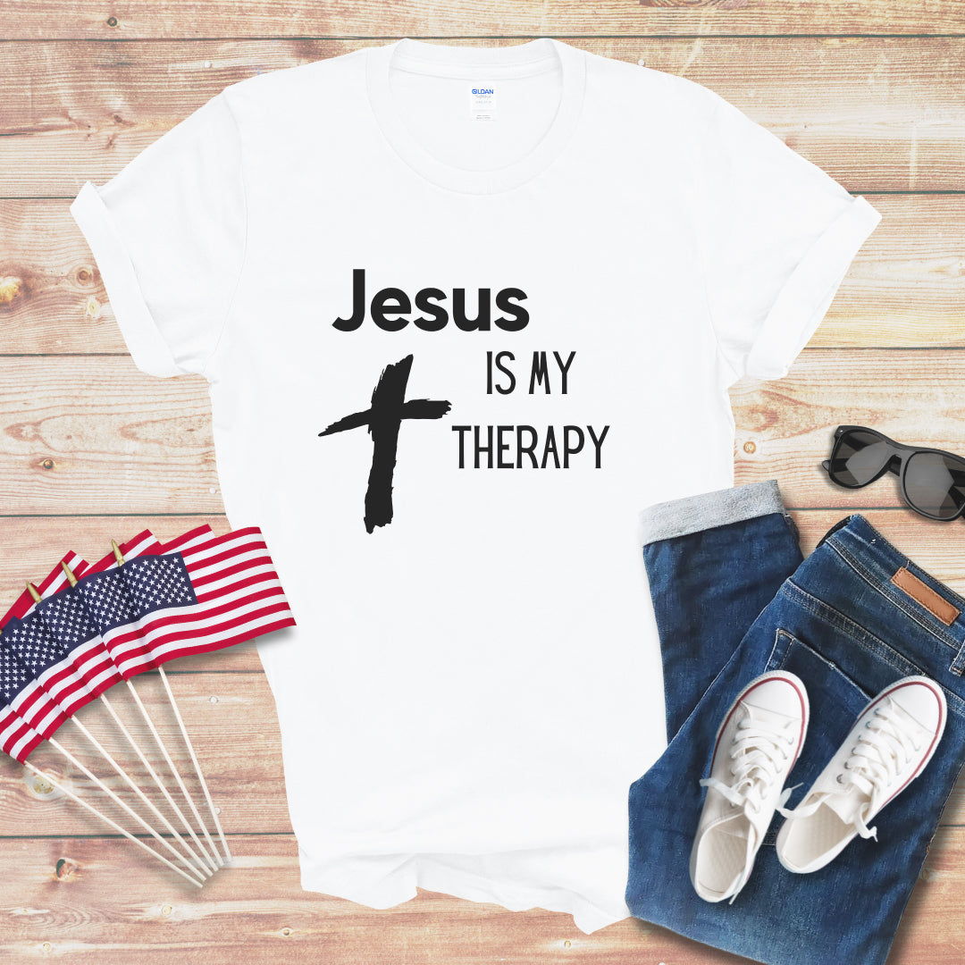 Jesus is My Therapy Unisex Softstyle T-Shirt