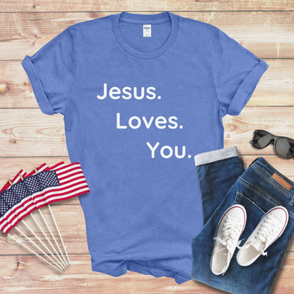 Jesus Loves You 1 Unisex Softstyle T-Shirt