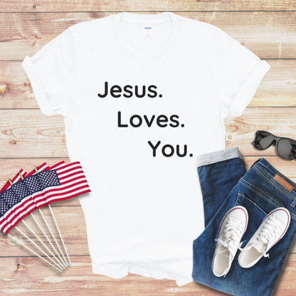 Jesus Loves You 1 Unisex Softstyle T-Shirt